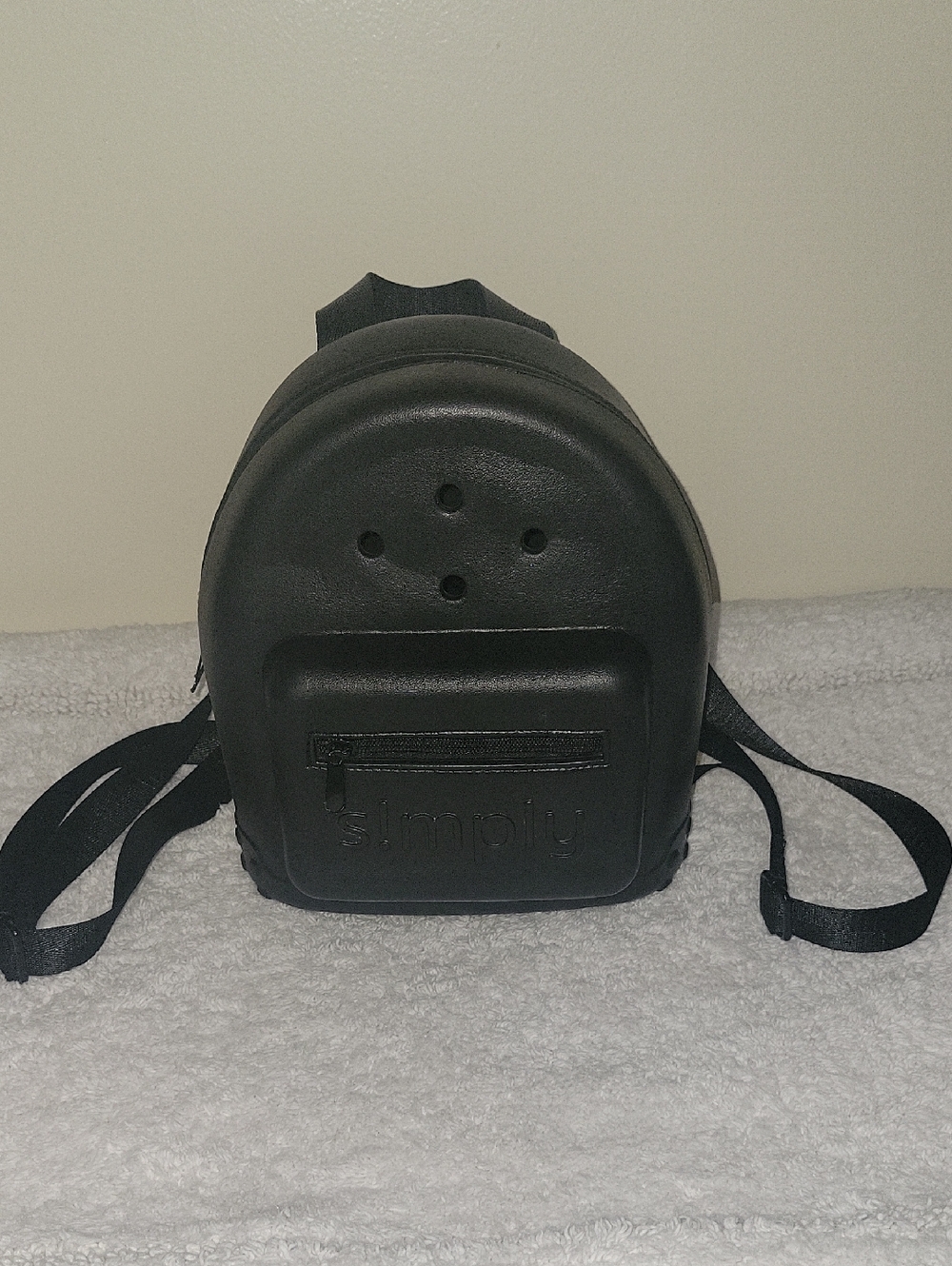 Simply Southern Hardshell Black Mini Backpack - Compact Everyday Carry